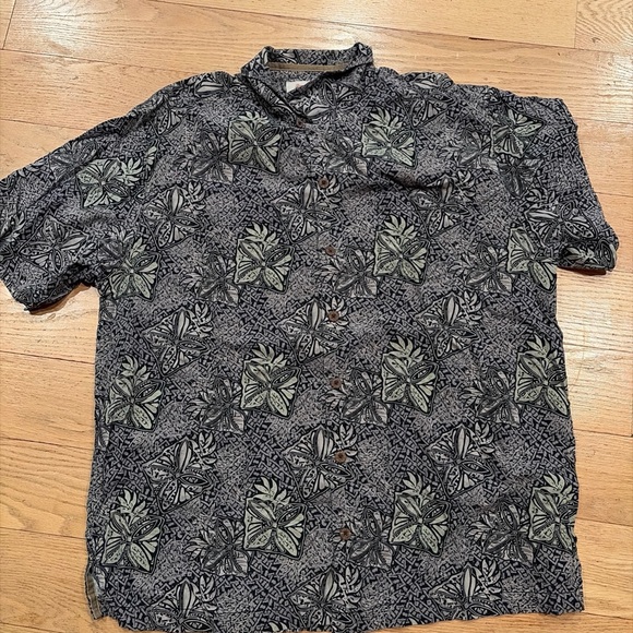 SOLD Hawaiian Shirts Mens Lot of 5 Tommy Bahama Silk Cotton Camp Bundle XL - Picture 6 of 15